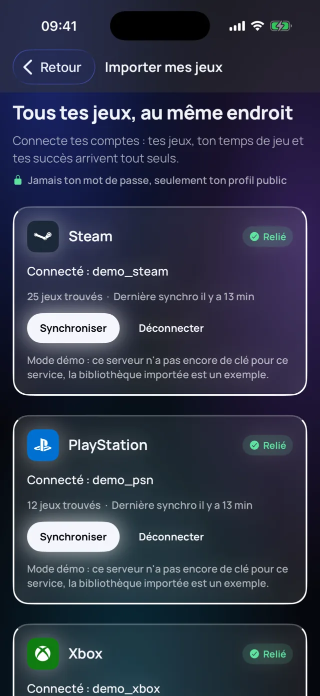 Importing Steam, PlayStation and Xbox games